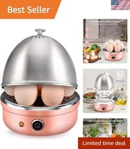 Rapid Egg Boiler with Stainless Steel Tray - Perfect for Soft, Medium, H... - $828.15 MXN
