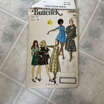 1970s BUTTERICK 5887 SIZE 14 HIGH-WAISTED DRESS OR JUMPER UNCUT/FF Wrap ... - $14.95