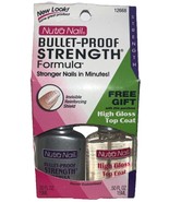 1- Nutra Nail Bullet Proof Strength+ High Gloss Top Coat #12668 (New/See... - $29.69