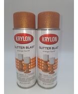 2 Krylon Glitter Blast Orange Burst (3807) 5.75 Ounce Small Can NEW - $400.26 MXN
