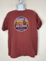 Comfort Wash Men Size L Red Arizona Wildcats Desert T Shirt Short Sleeve NCAA - £5.88 GBP