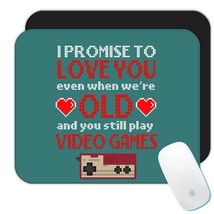 Love You Gamer : Gift Mousepad Old Valentines Play Video Games - £10.44 GBP