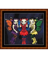 THREE WISE FAERIES-pdf x stitch chart Original Artwork © Jasmine Becket-... - $12.00