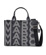 Marc Jacobs The Monogram Medium Denim Tote Bag Crossbody ~NWT~ Grey Blue... - $292.05