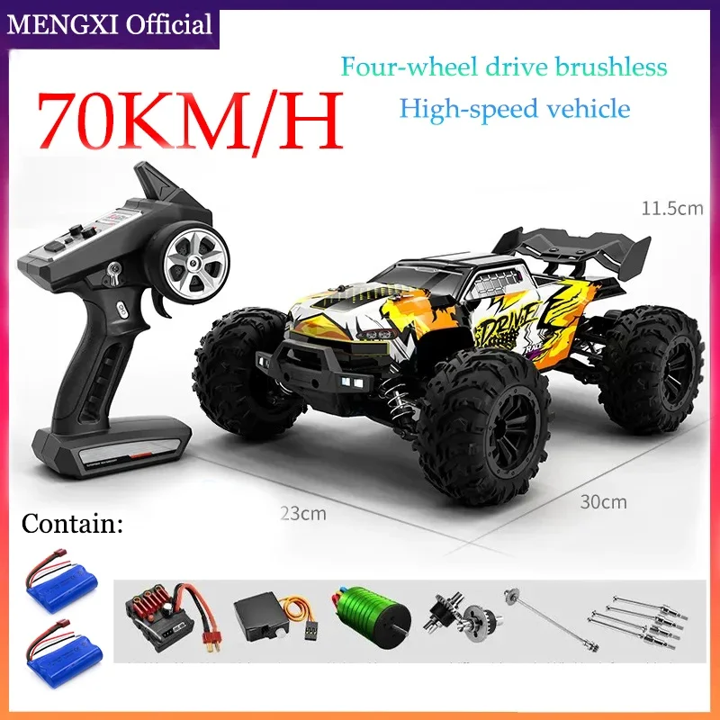 1 16 rc car 4x4 remote control cart 16101pro 16102pro brushless 70km h 2 4g electric thumb200