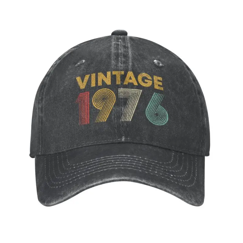 Fashion Unisex Cotton Vintage 1976 47 Years Old Born In 1976 Baseball Cap Adult - £12.03 GBP+
