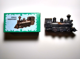 Die-Cast Locomotive Train Railroad Pencil Sharpener In Original Box Hong Kong - £10.65 GBP