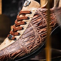 Hand painted big block alligator scales Sneaker Shoes Saulo Orix image 10