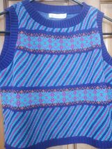 Vintage 70s Levi’s Boys Sweater Vest Sleeveless Made USA Retro Knit - $30.00