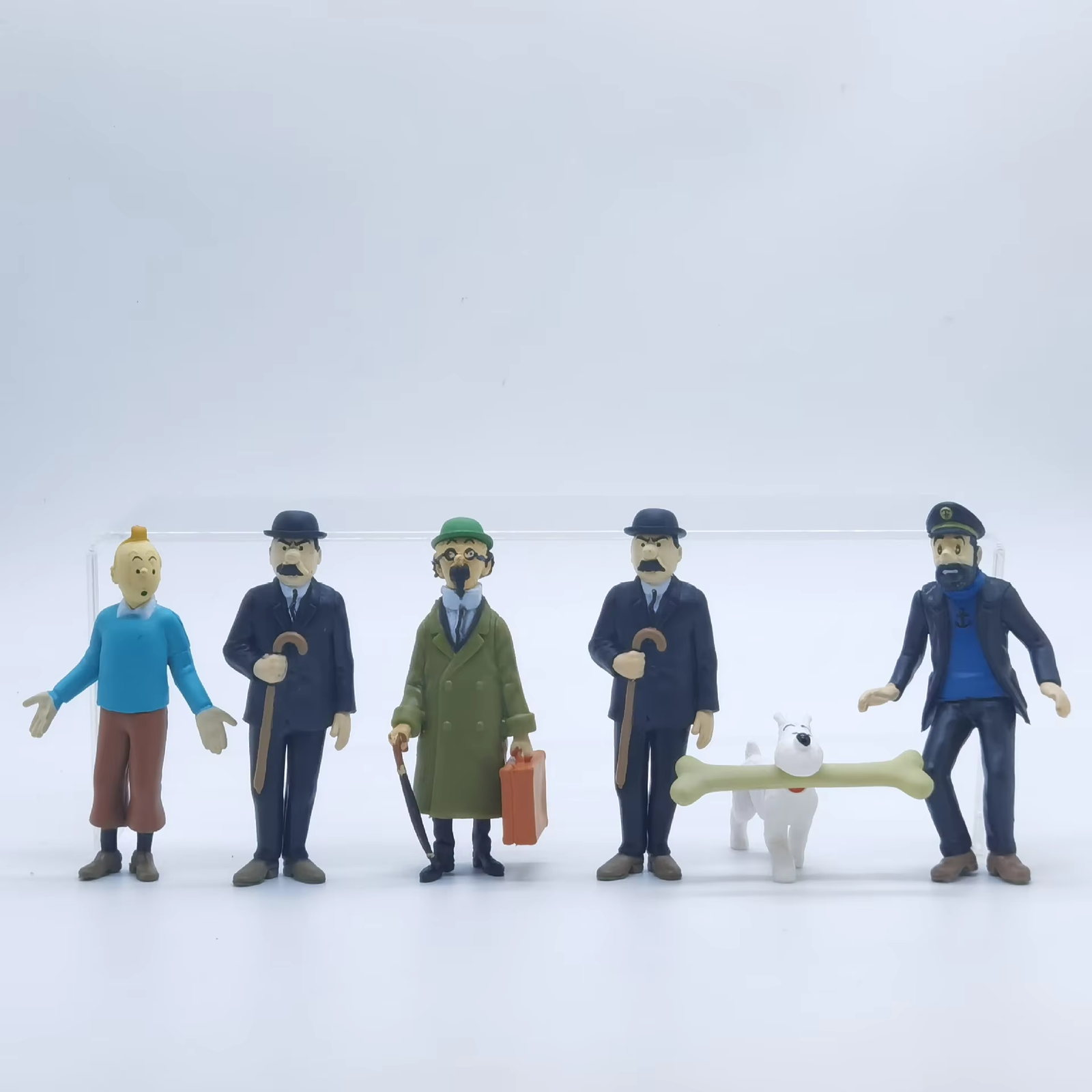 6pcs/set Cartoon The Adventures of Tiintin PVC Action Figures #A01
