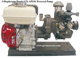 3 Diaphragm Agriculture Gas Powered Pump Honda GX 6.5 HP Engine - £1,221.60 GBP