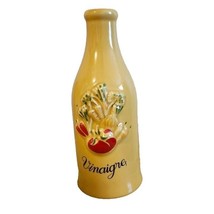 Revol  Porcelaine France Mustard Yellow Vinegar Cruet Bottle - £10.97 GBP