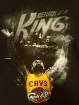 LeBron James Majestic Return Of A King Short Sleeve T Shirt Black Size XL - £7.75 GBP