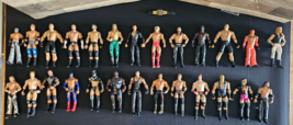 WWE Wrestling Action Figures Mixed Lot of 26 Figures and 1 Belt! - £38.52 GBP