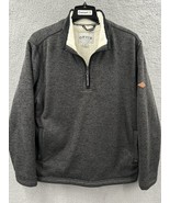 Orvis Classic 1/4 Zip Sherpa Lined Pullover Grey Fleece XL •Great Condit... - $524.63 MXN