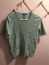 Koret Mint Green Short Sleeve Pullover Sweater Top - Medium - £7.70 GBP