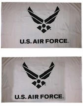 3x5 USAF U.S. Air Force Wings White 3&#39;x5&#39; Double Sided Poly Flag Banner Decor Li - £6.11 GBP