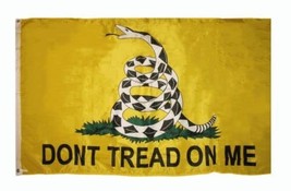 3x5ft Dont Tread On Me Gadsden Flag Outdoor Yellow Rattle Snake Tea Party Banner - $4.88