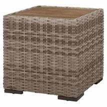 Kingsbrook Aluminum Wicker Outdoor Woven Side Table - $39.50