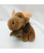 Vintage 7&quot; Princess Soft Toys Brown Moose Stuffed Animal Plush - $17.81