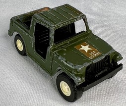 Vintage Tootsietoy Die Cast Jeep 453628 Military Army Vehicle Green Truck USA - £13.22 GBP