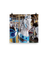 Carousel Horse Merry Go Round Ocean City New Jersey Poster 10 x 10 Inches - £9.73 GBP