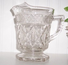 Imperial Glass Ohio Cape Cod Clear 16 Oz Ice Lipped Milk Pitcher - £15.45 GBP