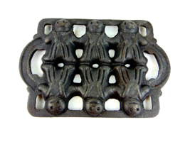 Vintage Terry&#39;s Village Cast Iron Gingerbread Man Muffin Pan 95/96 - £38.95 GBP