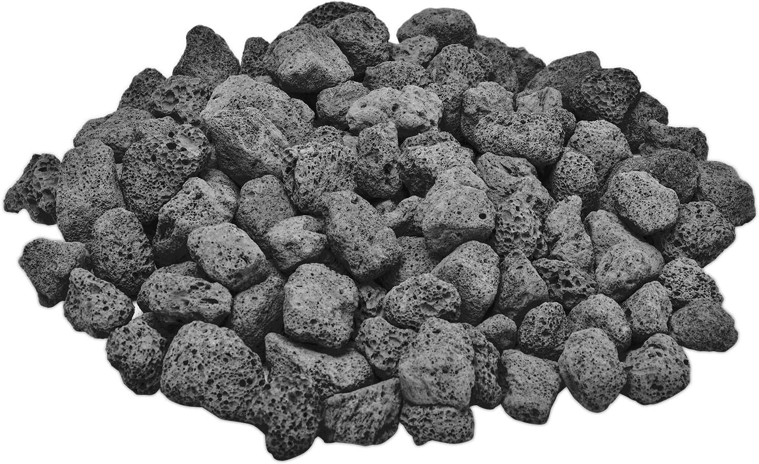 Skyflame10Lb Natural Lava Rocks, 3/4&quot; X 1&quot;, Black, For Use In Fire Pits,... - $38.97