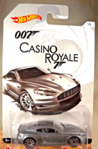 2015 Hot Wheels 007 Casino Royale Series 1/5 ASTON MARTIN DBS Gray w/Chrome 10Sp - £15.33 GBP