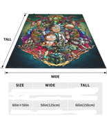 Rick and Morty Ultra Soft Cartoon Flannel Blanket 50x60 - $282.50 MXN