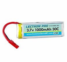 Common Sense RC Pro 3.7V 1000mAh 30C LiPo Battery With JST Connector  - $18.99