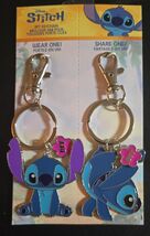 Disney Girl's Stitch BFF Enamel Charm Keychain 2 Pieces Set - $19.79