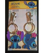 Disney Girl's Stitch BFF Enamel Charm Keychain 2 Pieces Set - $19.79