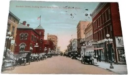 Kalamazoo Michigan, Burdick St. Looking North from South St. 1916 Post Card - £1.52 GBP