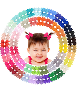 Hair Clips for Girls 100PCS - 2&quot; Fully Lined Tiny Bows, Alligator Clips ... - $20.21