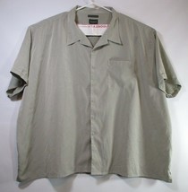 Alexander Lloyd Menswear Grey Checked Sueded Microfiber Button Up Shirt ... - $19.99