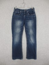 Maurices Women&#39; Jeans Bootcut Medium Wash Low Rise Size 0 Short - £11.56 GBP