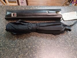 Vintage Knirps Topmatic  Folding Umbrella With Case - $29.69