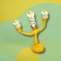Disney Beauty &amp; Beast Lumiere Plastic Bendie Bendable Figure Just Toys NY 90s - £5.31 GBP
