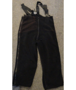 POLARTEC BLACK SYNTHETIC FLEECE COLD WEATHER CW WINTER SNOW OVERALLS MEDIUM - €17,60 EUR