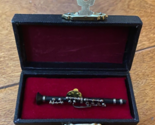 Musical instrument Black Clarinet Pin Tie Tack 2 1/2 inches - $19.75