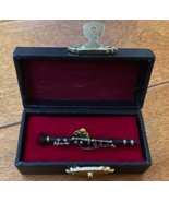 Musical instrument Black Clarinet Pin Tie Tack 2 1/2 inches - £15.44 GBP