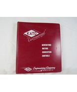 Vintage Kato Engineering Co. AC Generators Brochures Pricelists Binder 1971 - $24.48