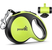 Pecut 26ft Retractable Dog Leash with Poop Bag Holder - Green - New Open... - £7.44 GBP