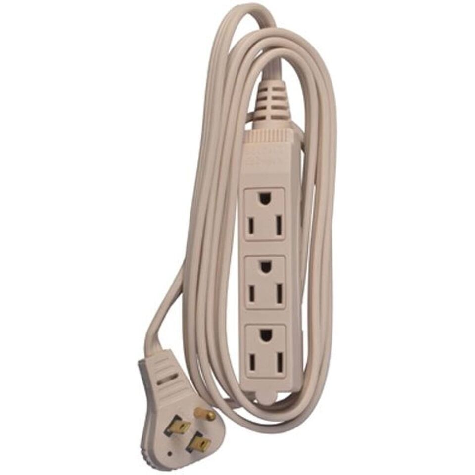 Master Electrician 03507ME 6-Feet Beige Low Profile Cube Tap Extension Cord - $23.80