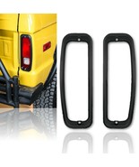 Black Tail Light Bezels &amp; Gaskets Pair For 66-67-68-69-70-71-72-77 Ford ... - $96.25