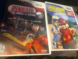lot of 2 ALVIN and the chipmunks chipwrecked + Pinball hall of fame Wii COMPLETE - £9.28 GBP