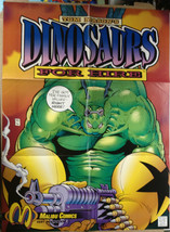 Dinosaurs for Hire retail Promo Poster 1992 18 x 25 by Malibu Comics - £37.75 GBP