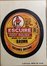  1974/ 6th S TOPPS WACKY sticker Escuire Foot Polish Make Feet Shiny and... - $35.76 MXN